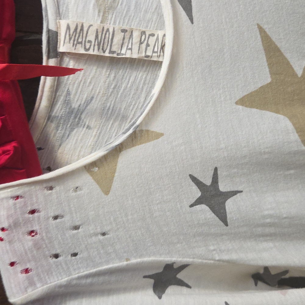 Magnolia Pearl Starry Night Dress - Cream, Grey, And Tan - Picture 3 of 5
